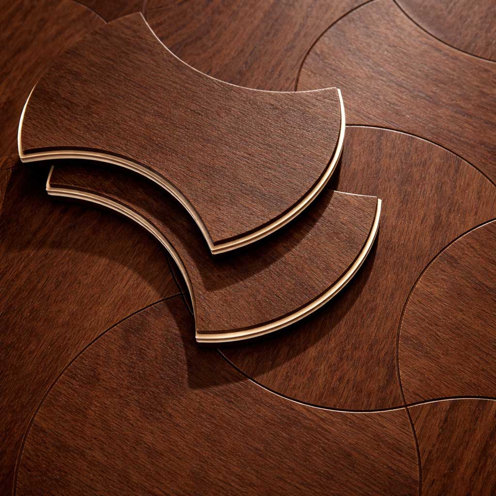 Sàn gỗ lau dầu hoa văn CURVA AT-V831