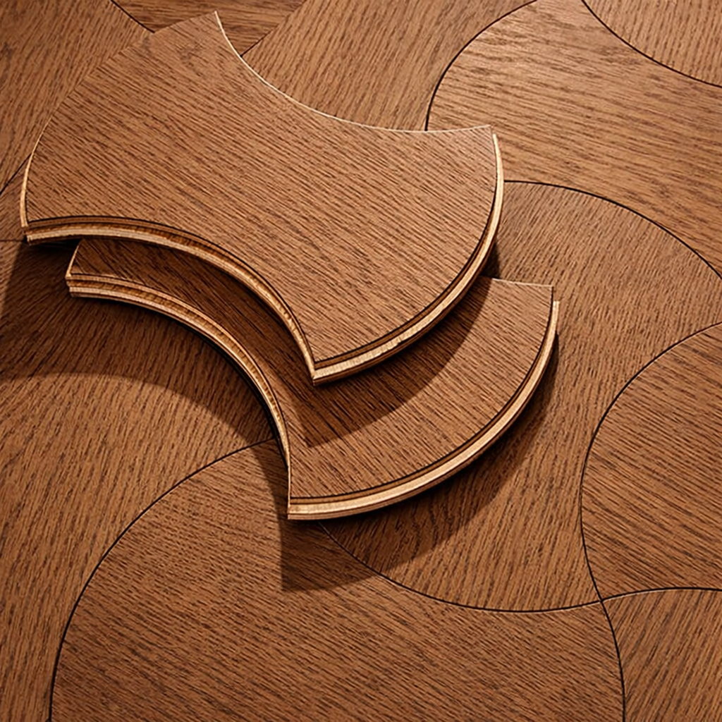 Sàn gỗ lau dầu hoa văn CURVA AT-V831